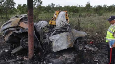Familia murió calcinada en accidente de tránsito en Anzoátegui