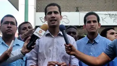 Liberado diputado Juan Guaidó luego de ser retenido dentro del Palacio de Justicia Liberado diputado Juan Guaidó luego de ser retenido dentro del Palacio de Justicia