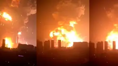 Gran explosión pone a temblar a ciudad Tianjín, China Gran explosión pone a temblar a ciudad Tianjín, China