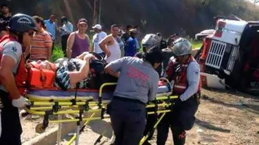 Accidente en la GMA dejó dos lesionados