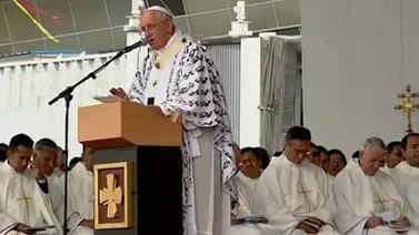 Papa oficia misa en Santuario de Caacupé, Paraguay Papa oficia misa en Santuario de Caacupé, Paraguay