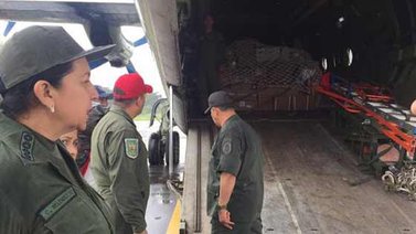 Llegó a Guasdualito un avión militar con insumos para afectados por las lluvias