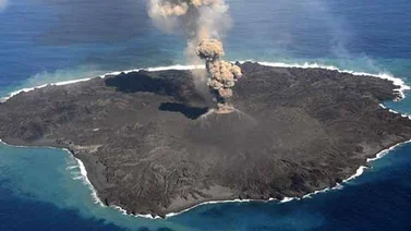 Isla Nishinoshima crece sin parar por flujo de magma