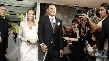 Multitudinaria boda de Keylor Navas y Andrea Salas en Costa Rica