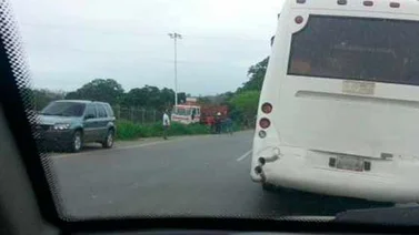 Reportan choque múltiple en la Cúa-Charallave