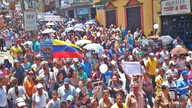 Boconó salió a la calle