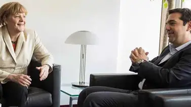 Merkel y Tsipras abogaron por un ambiente constructivo Merkel y Tsipras abogaron por un ambiente constructivo