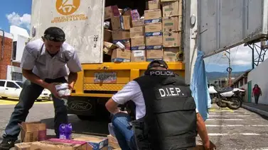 Retienen camión con productos prioritarios en Portuguesa Retienen camión con productos prioritarios en Portuguesa