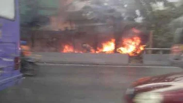 Incendio forestal se registró en la Francisco Farjardo