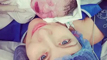 La periodista Shirley le da la bienvenida a su niña La periodista Shirley le da la bienvenida a su niña