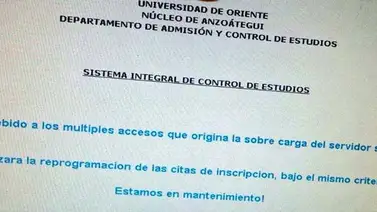Estudiantes de UDO Anzoátegui reportan problemas para inscribirse Estudiantes de UDO Anzoátegui reportan problemas para inscribirse