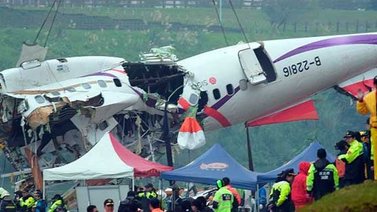 Incendio de un motor podría ser la causa del accidente en Taiwán