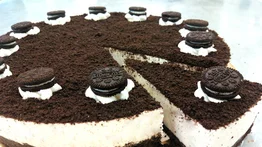 ¡Rápida y fácil! Cómo elaborar una torta fría con una reconocida galleta de chocolate