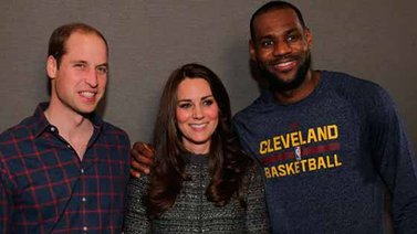 LeBron James metió la pata con Kate Middleton
