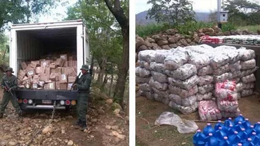 FANB retiene 12,5 toneladas de alimentos que intentaban extraer del país
