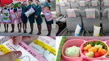 Avión para los fanáticos de Hello Kitty