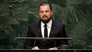 DiCaprio exige a los líderes mundiales actuar contra el cambio climático