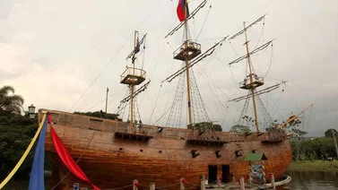 Restauraron réplica del buque Leander