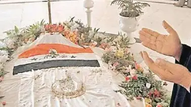 Dañan tumba de Saddam Hussein en enfrentamientos Dañan tumba de Saddam Hussein en enfrentamientos