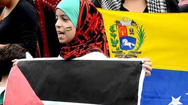 Venezolanos marcha en solidaridad a Palestinan