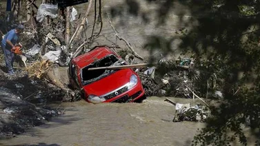 Sur de Rumania cubierto por inundaciones
