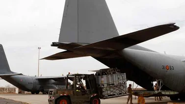 Hallan cadáver en el tren de aterrizaje de avión militar procedente de África