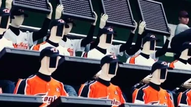 El equipo que lleva robots para alentar a los jugadores