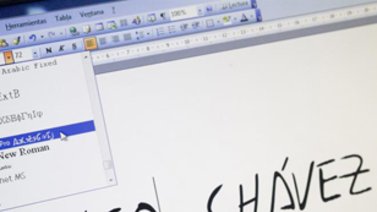Chávez sigue escribiendo… en Word