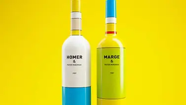 Las botellas de vino inspiradas en Homero y Marge Simpson Las botellas de vino inspiradas en Homero y Marge Simpson
