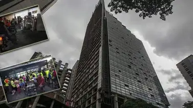 La Torre de David, un ícono de las invasiones desalojado en Caracas La Torre de David, un ícono de las invasiones desalojado en Caracas