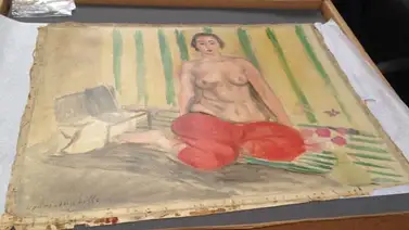 La Odalisca con pantalón rojo será expuesta hoy La Odalisca con pantalón rojo será expuesta hoy