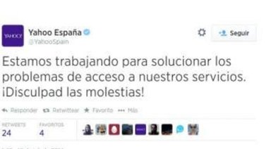 Yahoo! presenta fallas en sus servidores