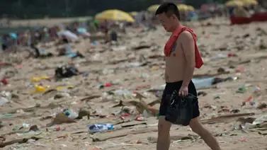 Así se ven la playa Dameisha Beach Park en China Así se ven la playa Dameisha Beach Park en China