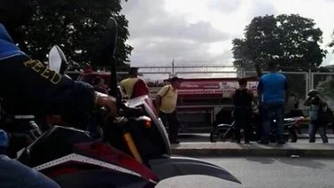 Se quemó una moto en La Paz
