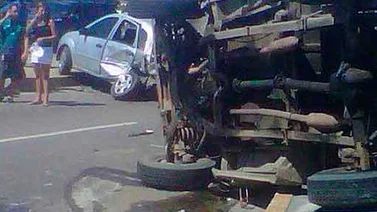 Un lesionado dejó colisión múltiple en Higuerote