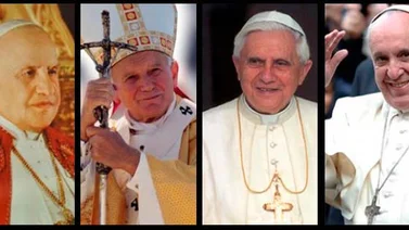 El "día de los cuatro papas", unidos por el Concilio Vaticano II