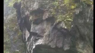 LA IMAGEN: Apareció el rostro del Santo Cristo en unas piedras en el Táchira