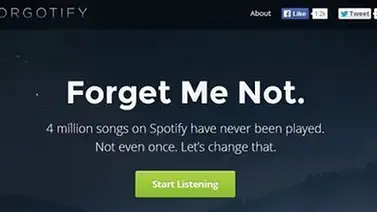 Forgotify Forgotify, un sitio que rescata las canciones que nadie escuchó
