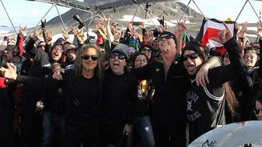Una presentación histórica: Metallica "bajo zero" en la Antártida