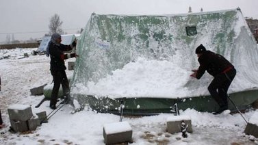 Frío en Siria dejó un bebé y un niño muerto