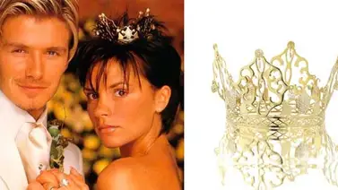 Subastan la tiara de oro que Victoria Beckham llevó en su boda Subastan la tiara de oro que Victoria Beckham llevó en su boda