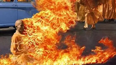 Se prendió en fuego por protestar en China Se prendió en fuego por protestar en China