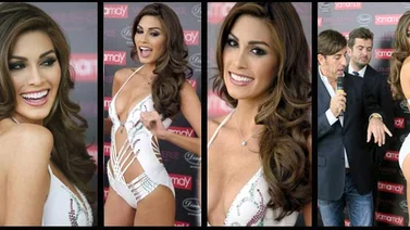 Nuestra Miss Universo "Molly" Isler ya lució el traje de baño de 1 millón de dólares