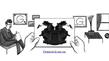 Google recuerda en su "Doodle" al psiquiatra de las manchas: Hermann Rorschach Google recuerda en su "Doodle" al psiquiatra de las manchas: Hermann Rorschach