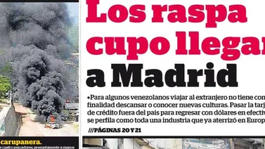 Los raspa cupos llegan a Madrid