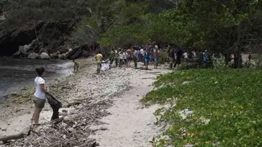 Realizan trabajos de limpieza y demarcación en la playa La Caleta de Cuyagua Realizan trabajos de limpieza y demarcación en la playa La Caleta de Cuyagua