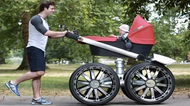 ¡Un coche para bebé todo terreno!