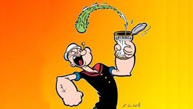 La mentira de las espinacas de Popeye