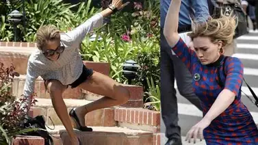 Las graciosas caídas de las famosas Las graciosas caídas de las famosas