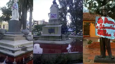 Fuentes en las plazas de Mérida amanecieron teñidas de rojo Fuentes en las plazas de Mérida amanecieron teñidas de rojo